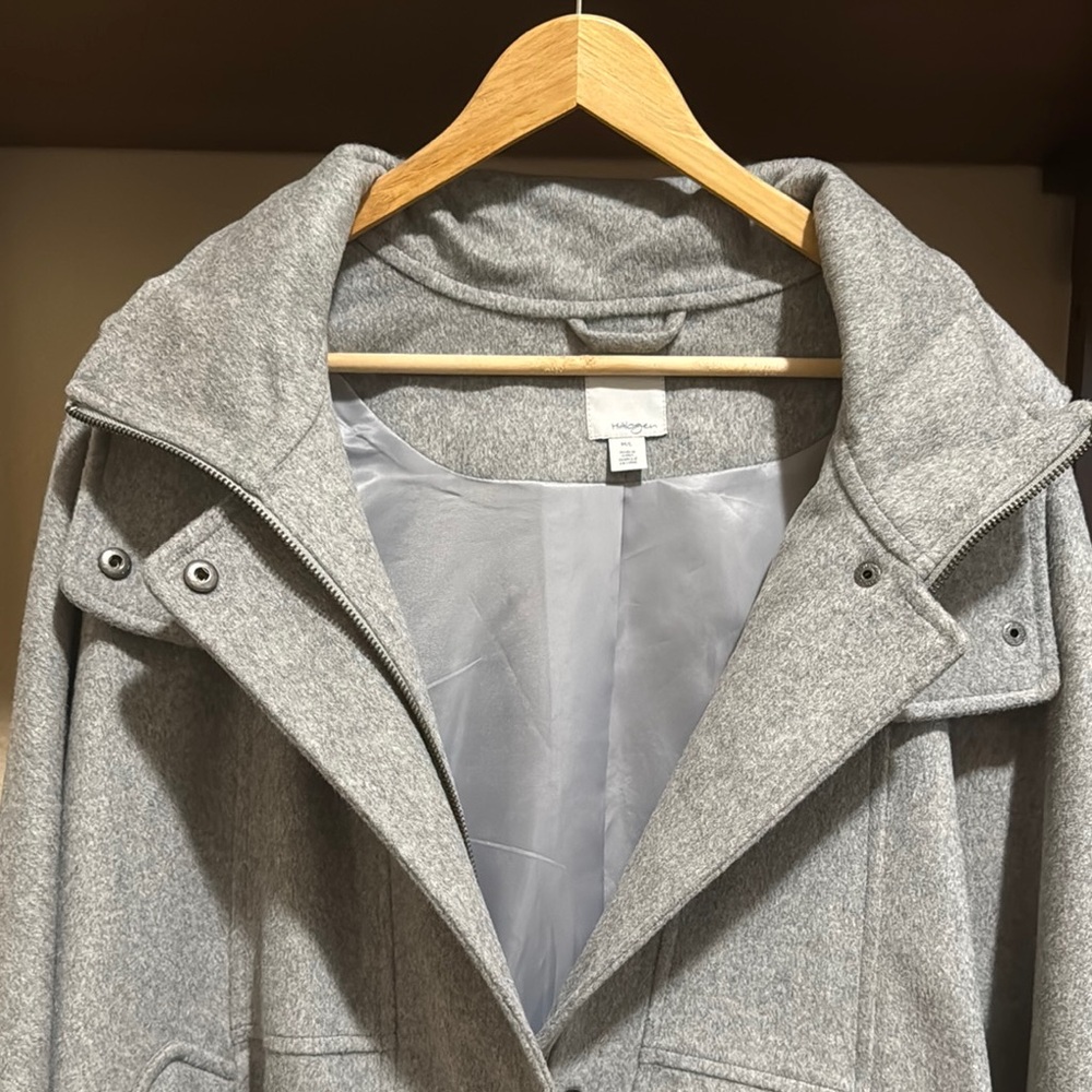 Halogen Gray Cape Jacket Versatile and Stylish - Picture 3 of 4